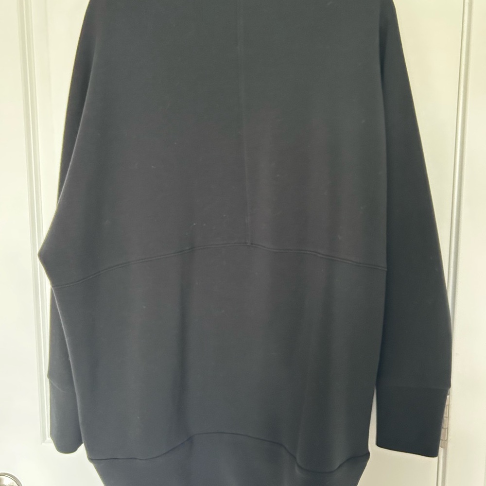 Spanx Air Essentials Black Open Front Draped Cardigan Size M/L - Picture 2 of 4